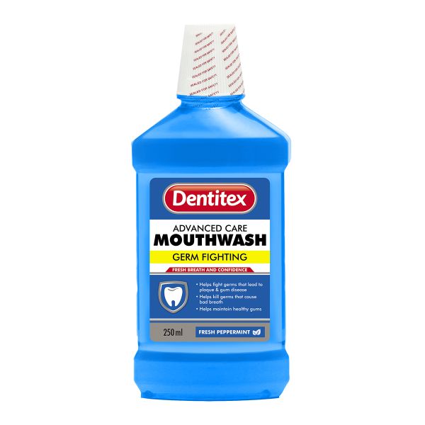 Dentitex Mouthwash Fresh Pepermint 250Ml - 4 Pack