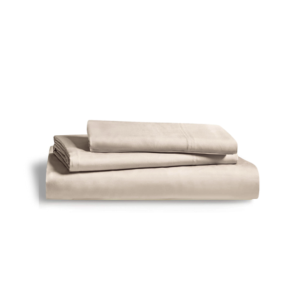 VickyD Bed Sheet Set Wrinkle Resistant Tan Taupe 3 Piece: Single Bed