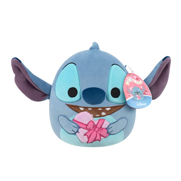 Squishmallow 8Inch Stitch &amp; Angel Heart Plush