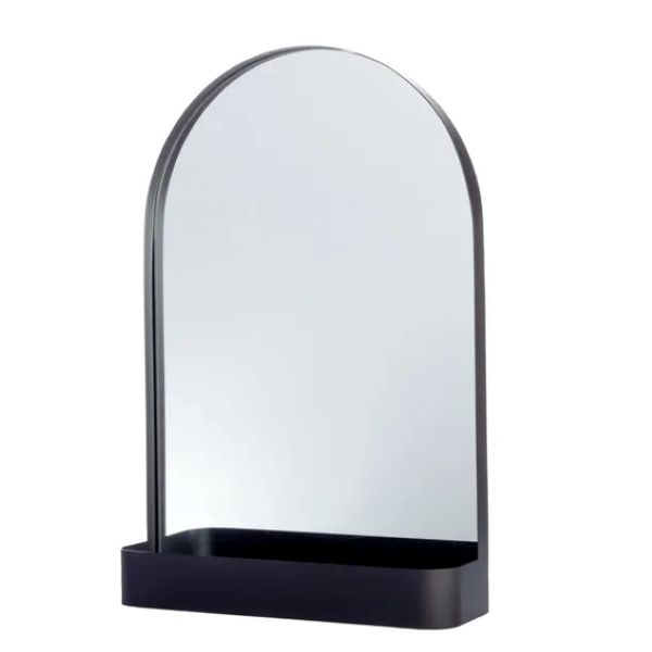 Arched Mirror With Shelf W40cmxH60cm