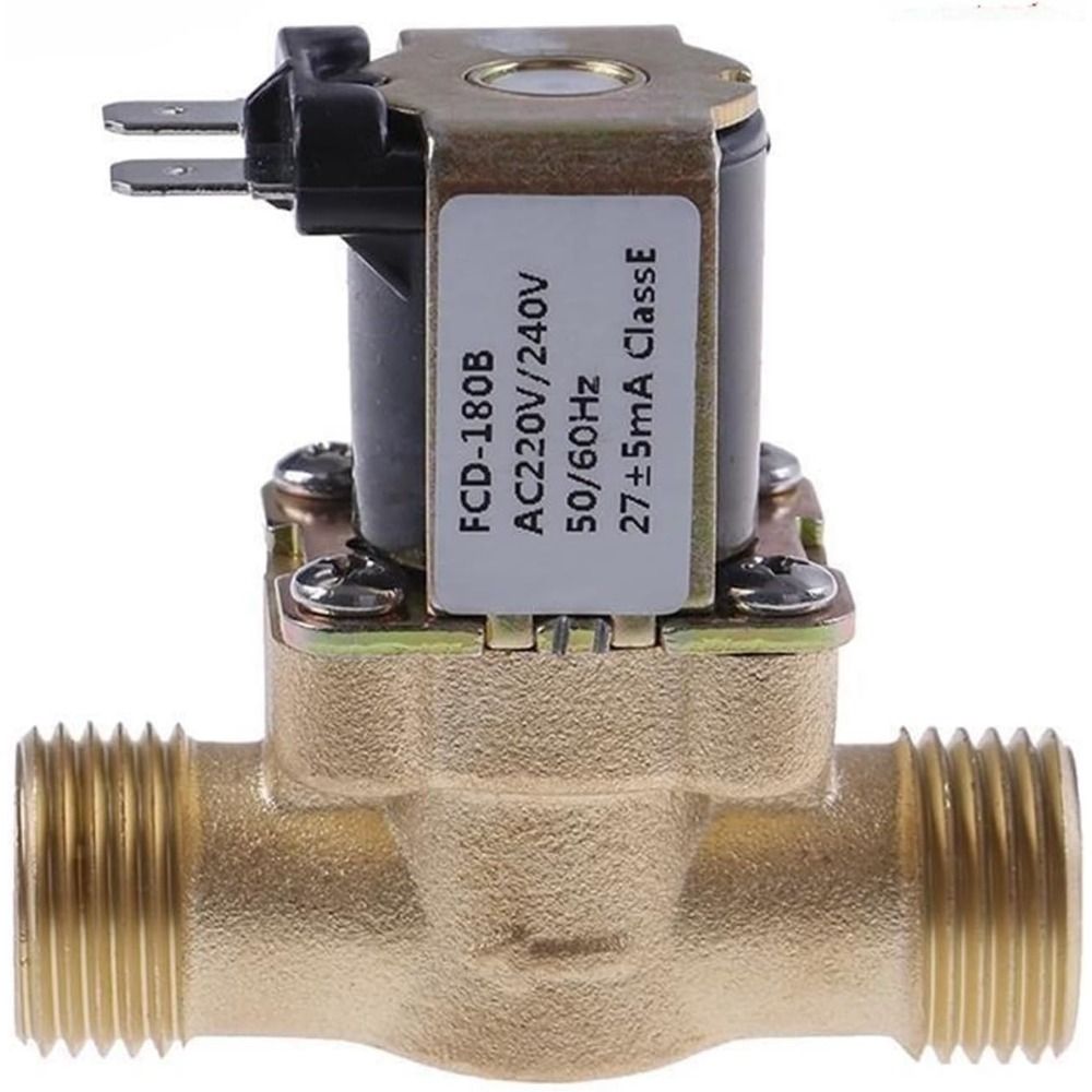 1PC AC 220V G1/2'' Brass Electric Solenoid Valve Water Heater(AC220V)