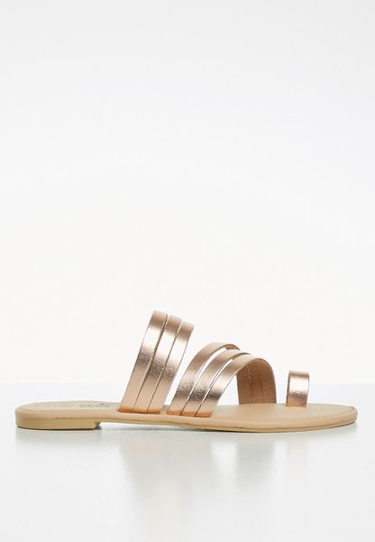 Women's Edit Fiona Leather Sandal - Rose Gold
