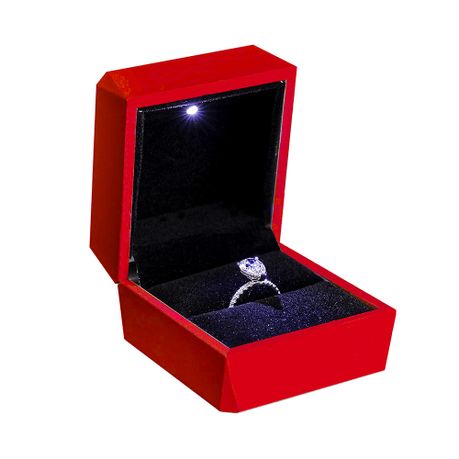 Lighted engagement sale ring box