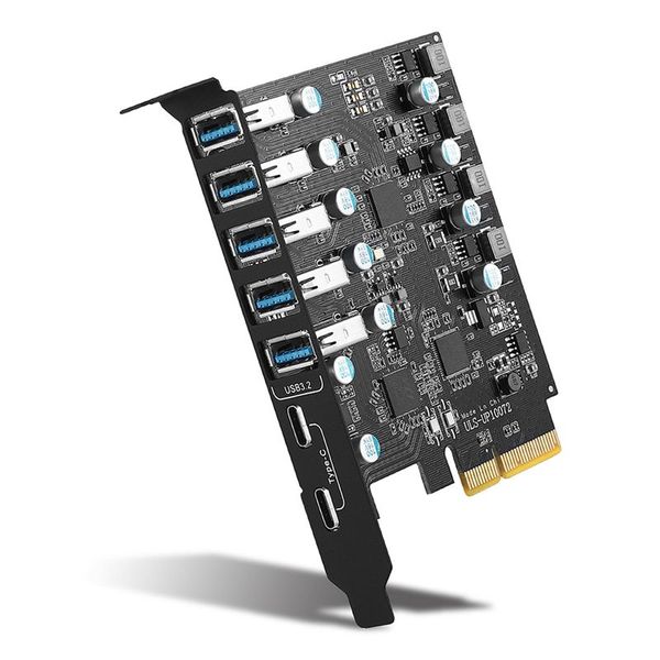 Pci-E To Usb 3 2 Type Card Gen 2 Adapter With 20 Gbps Bandwidth