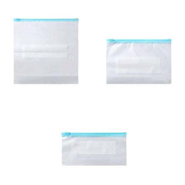 3 Size Food Storage and Freezer Bags - 30 Packs