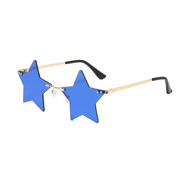 Celebrity-Inspired Frameless Sunglasses - Star