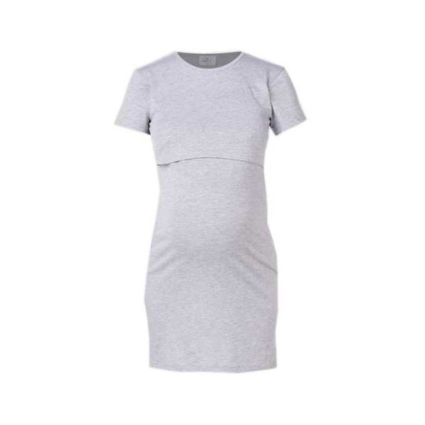 Hannah Grace Maternity Grey Breastfeeding Hospital Nightie