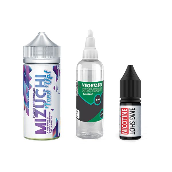 120ml Majestic Vapour Juice DIY Longfill Kit - Mizuchi Xtreme-Li Icy - 2mg
