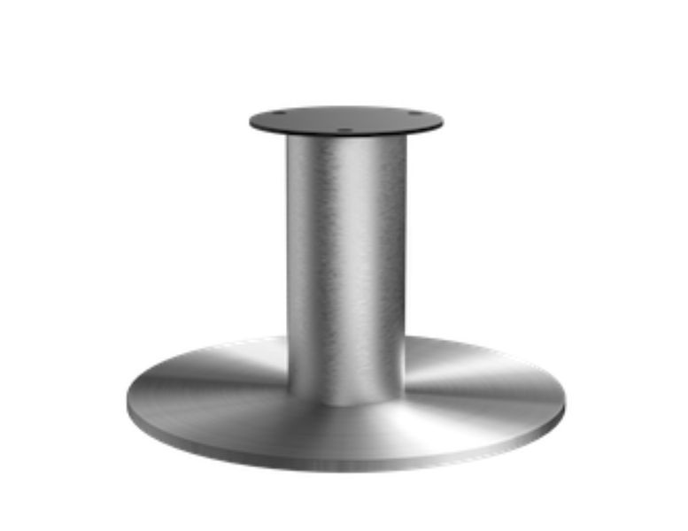 AVL S3 Metal table speaker stand Brushed Silver