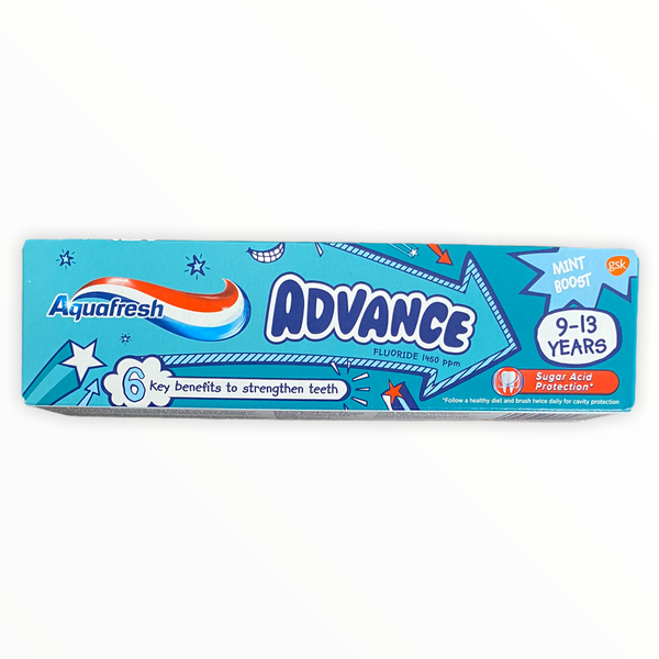 Aquafresh Advance 9-13yrs - 2 x 75ml