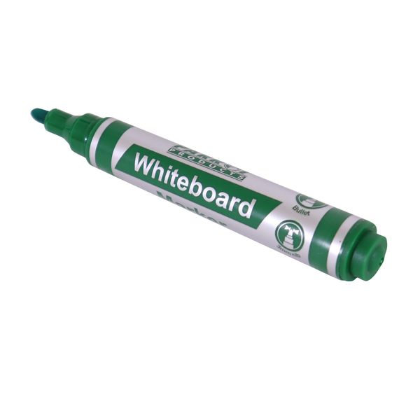Whiteboard Markers (10 Markers - Bullet Tip - Green) Pack of 2