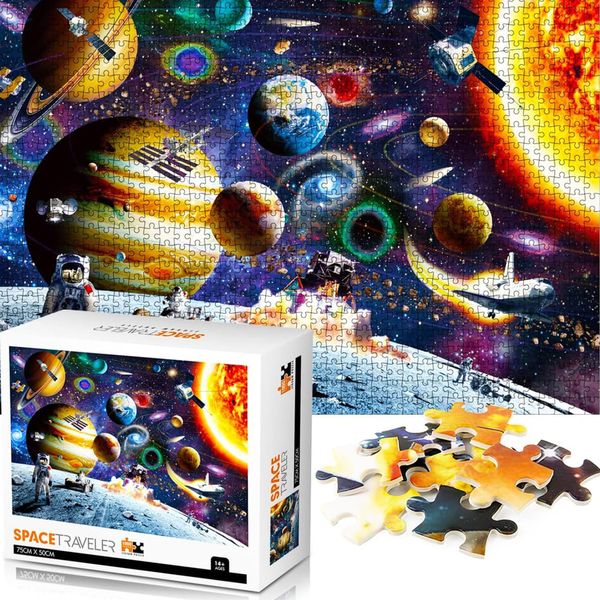 Jigsaw Puzzle Cosmic Planet 1000 Piece Set