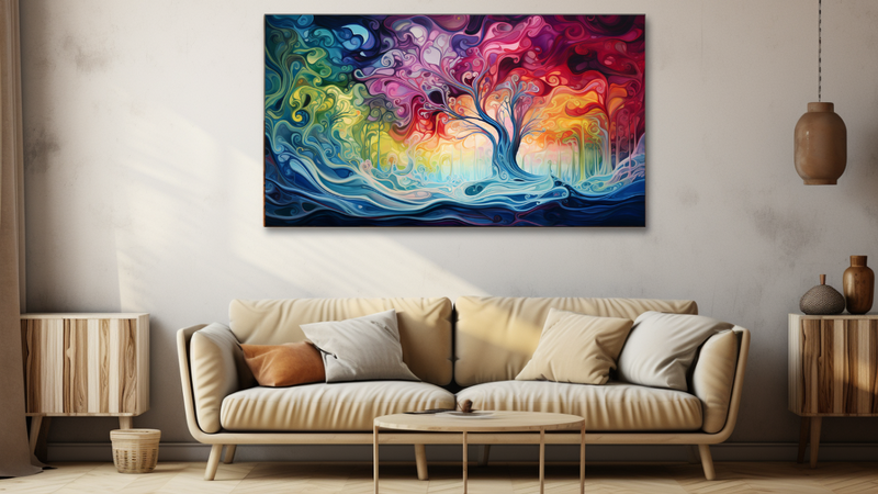 Canvas Wall Art - Ethereal Elegance Abstract - HD0154
