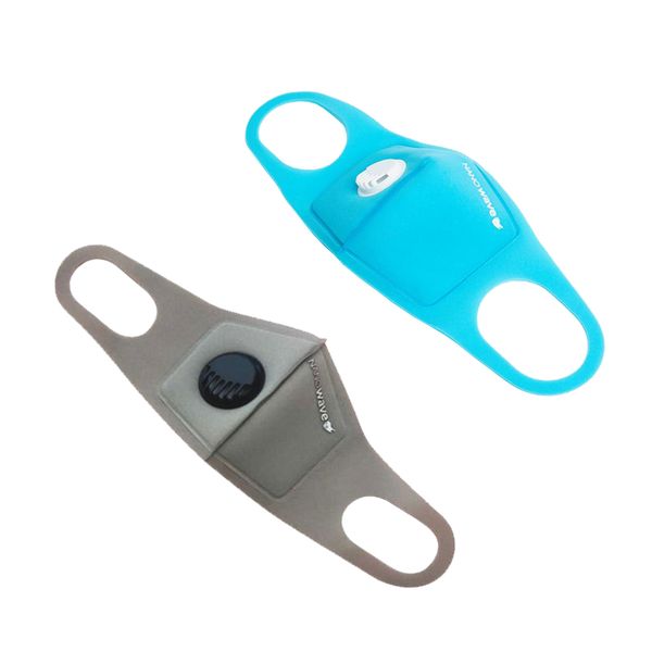Nanowave Adult Reusable Protective Face Mask - Grey &amp; Blue 2 Pack