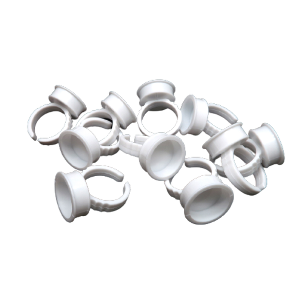 100 pack- Glue rings for eyelash extensions/ Pigment rings for microblading