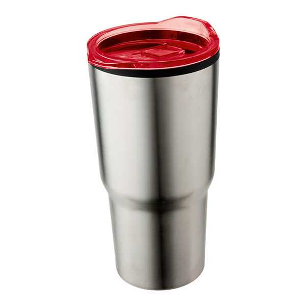 590ml Stainless Steel Mug with Clear Lid