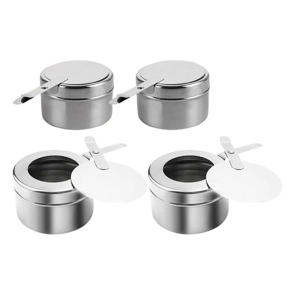4x Fuel Holders Reliable Mini Food Preparation Supply Chafing Dish Fuel Can