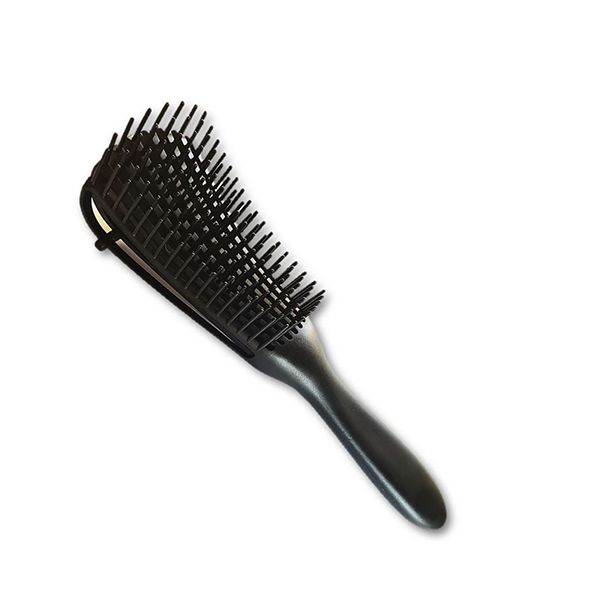 Detangling Brush - for Coily, Curly &amp; Kinky Hair - Black