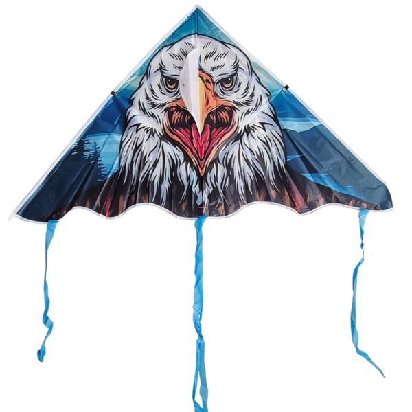 Large Eagle Kite - Easy to Fly Outdoor Kite with Long Tails &amp; Handle