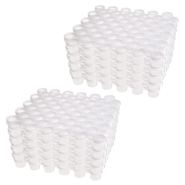 50 Strips Paint Pots Strips 300 Pots 2Ml/0 07 Oz Empty Paint Cup Pots