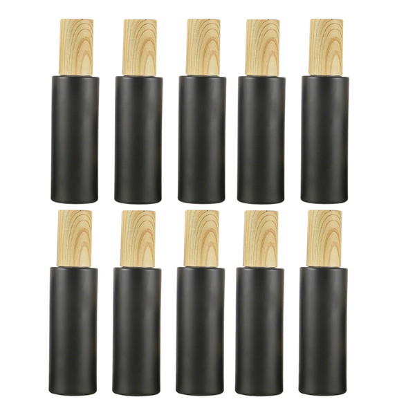 Empty Frosted Glass Bottles 30ml Pack of 10 for DIY Beauty Products/travel