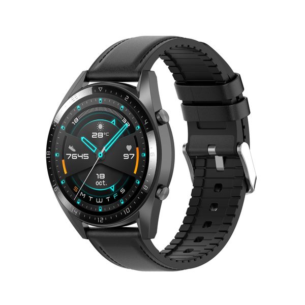 Rocco Tech- Leather Silicone Strap-Huawei Watch GT2/ PRO/GT2E/GT- 46mm