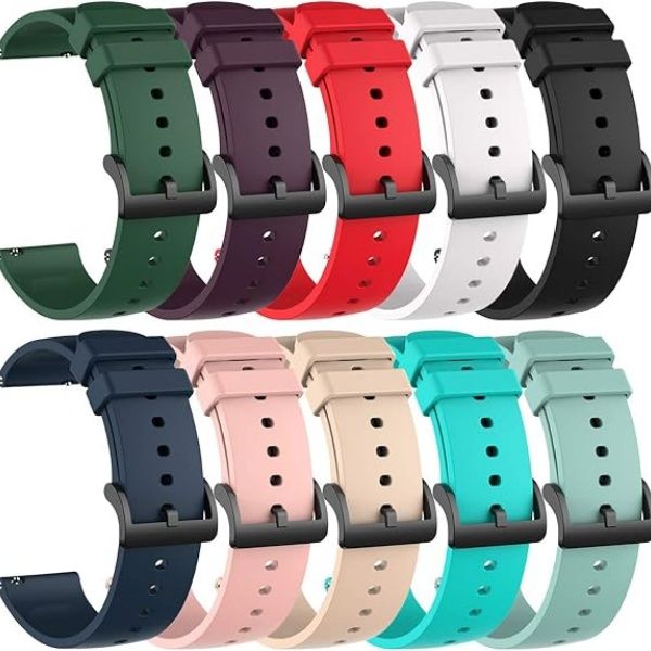 10pcs Silicone Bands Compatible with Amazfit Active