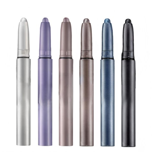 6 Colors Glitter Eyeshadow Stick Colorful Set, Waterproof Eye Shadow Sticks