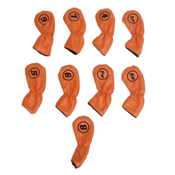 9 Pieces orange iron covers - portable PU set