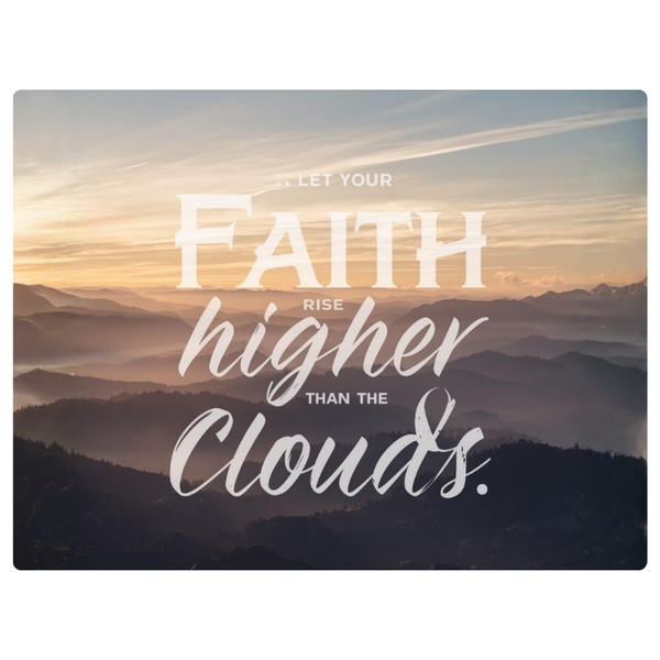 Faith Higher Than Clouds Printed Mouse pad