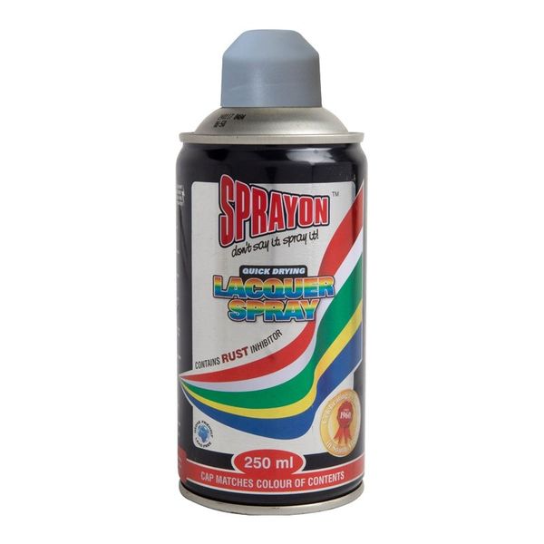 Sprayon New Grey Primer Lacquer Spray Paint (250ml)