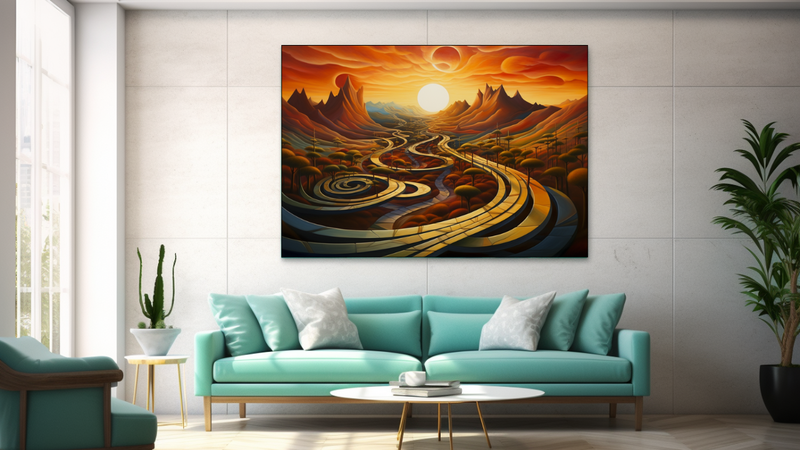Canvas Wall Art - Enlightened Path Abstract - JT0159