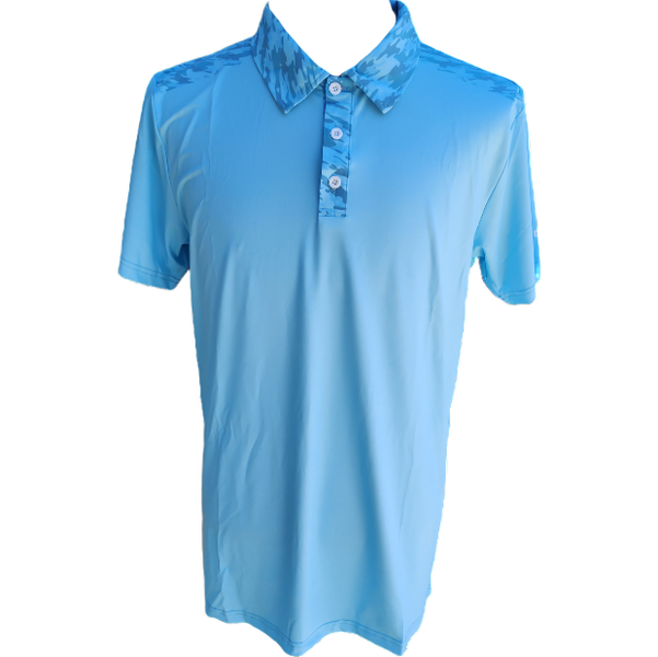 Mudball Golf - Men's Golf Shirt - Blue Camo