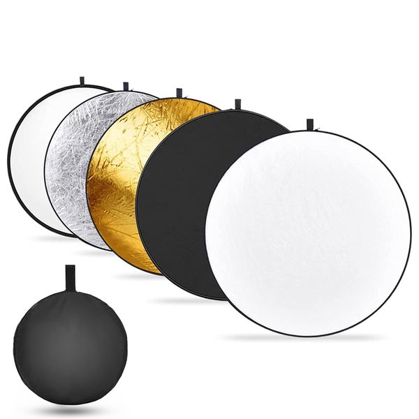 80cm 32" 5-in-1 Photography Round Light Reflector Disc Collapsible Studio