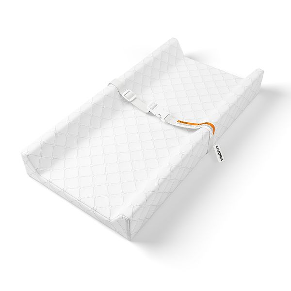 LIVORA - 80cm Waterproof Baby Changing Mattress with Built-In Safety Strap