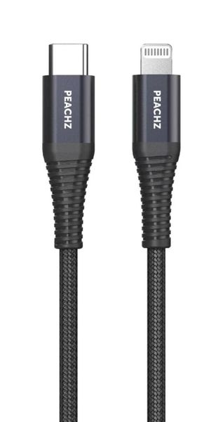 PEACHZ 3m MFi-Certified USB-C to Lightning Cable - Fast Charging Cable