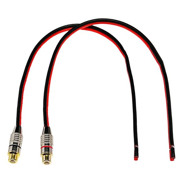 Speaker Wire 14 Awg with Phono Rca Female Jack 2 Channels
