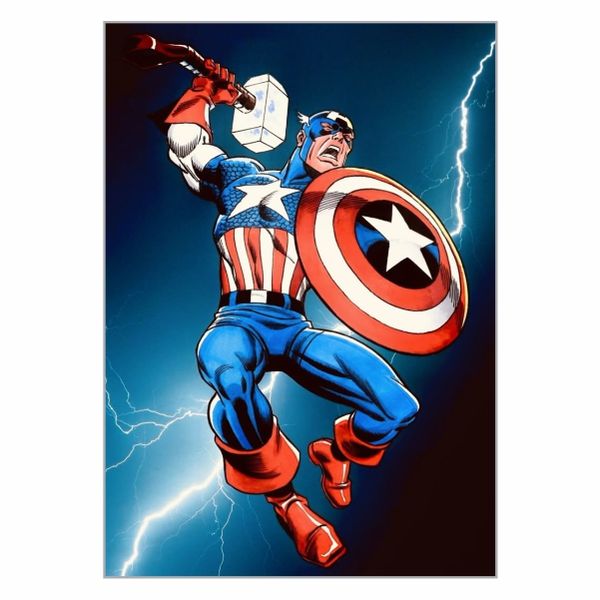 Captain America Mjolnir Poster - A1