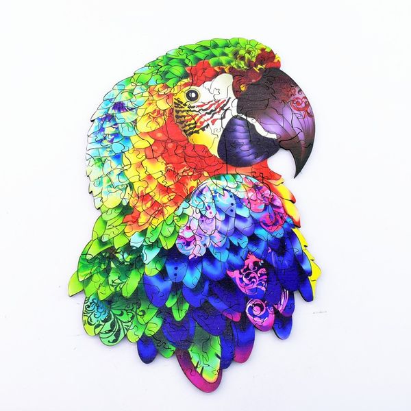 A3 Wooden Puzzle - Parrot 023