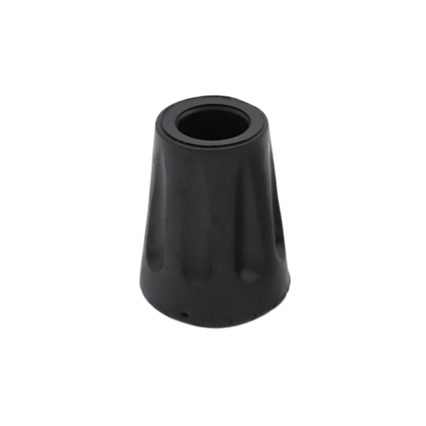 3-Pack Trekking Pole Tips 11mm Black Anti-Slip Rubber Protectors