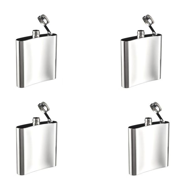 4-Piece Stainless Steel Hip Flask - N451002