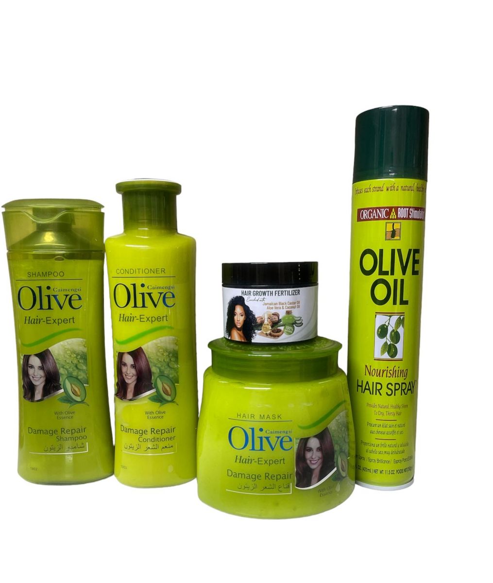 Olive Hair Damaged Repair Shampoo, Conditioner, Mask, Spray