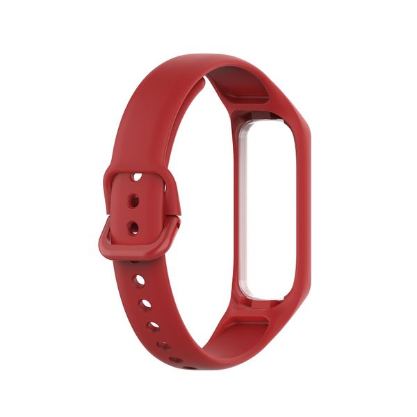 Silicone Band for Galaxy Fit 2 - Adjustable Red Wrist Strap