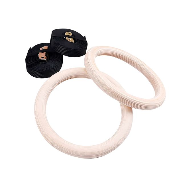 Wooden Gymnastics Strength Training Rings - 28mm