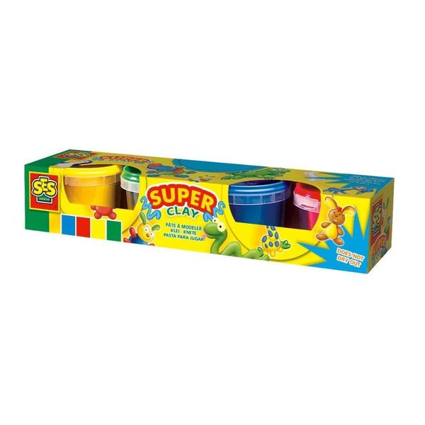 SES Creative Super Play Dough - 4 x 90gr