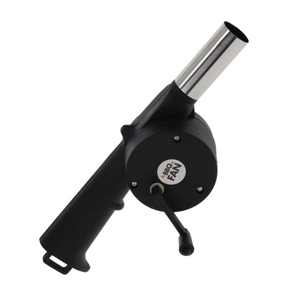 Excellence Homeware - BBQ Fan Black Colour With Silver Mouth - 80X50X295Mm