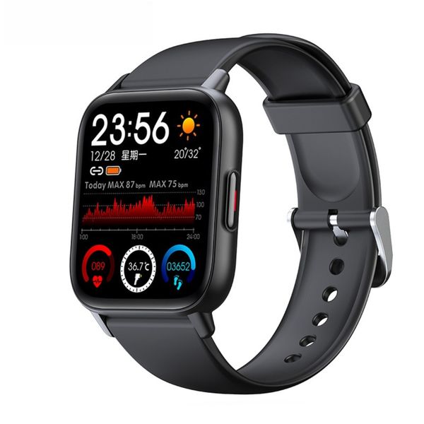Smart Watch With Temperature, Heart Rate, And Blood Pressure Monitoring