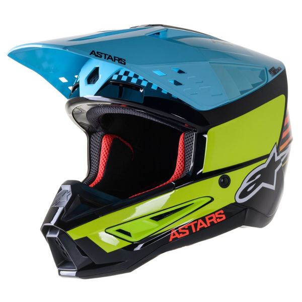 Alpinestars - S-M5 Speed Helmet - Black/Yellow/Light Blu