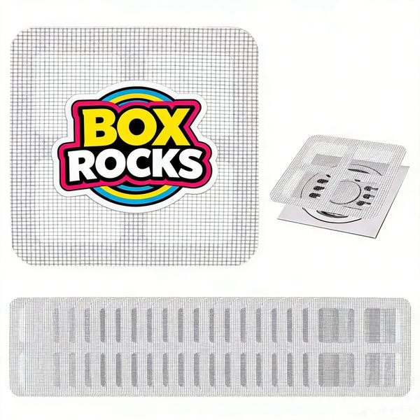 100 Pcs Disposable Floor Drain Cover Self Adhesive Shower Hair Catcher