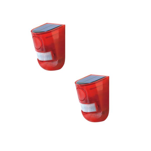 Set of 2 Wall Mounted Outdoor Motion Sensor Alarm AT-85